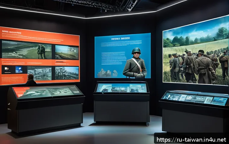 중화민국 독립운동 기념관 - A detailed scene of an interactive museum exhibit dedicated to the national liberation struggle, fea...